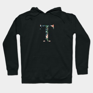 Tau Floral Greek Letter Hoodie